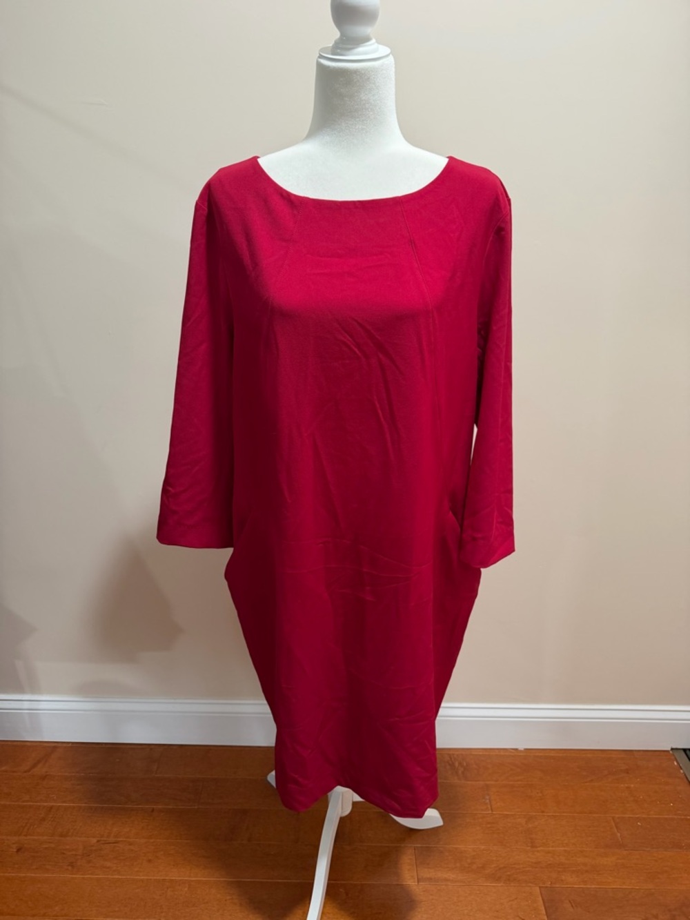 NWT MM Lafleur Rhubarb WonderTex 3/4 Length Sleeve Estuko Dress 3.0 Sz. 16 - Picture 2 of 7